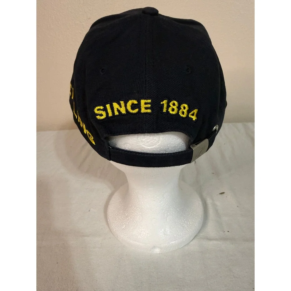 Breitling Swiss Chronographs Hat Navy‎ Blue Yellow Embroidered Adjustable Cap